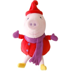 Peppa pig soft toy. 8 inch Winter plush