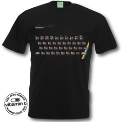 Spectrum 48k T-Shirt. Computer Keyboard