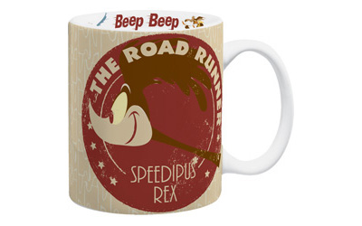 Looney Tunes Mug. Road Runner Wile e Coyote Mug.