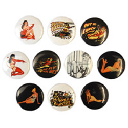 Pin Up Pin Badge Set