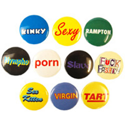 X Rated Badges Set For Her