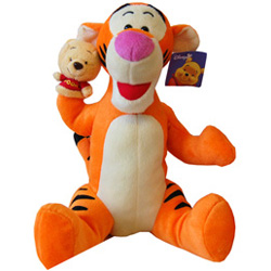 Tigger with Pooh Puppet Soft Toy 12 inch