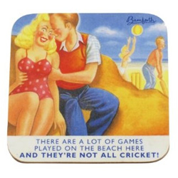 Bamforth coaster - Not All Cricket