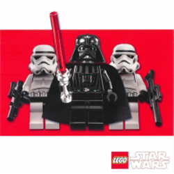 Star Wars Card. Darth Vader Lego