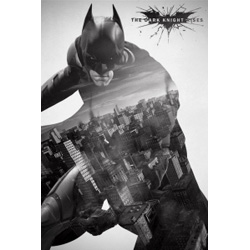 Batman Poster. The dark knight rises city silhouette