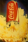 Coke Lift Off Poster - ATHENA ORIGINAL VINTAGE RARE 80s