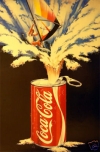 Surfing Cola Poster - ATHENA ORIGINAL VINTAGE RARE 80s