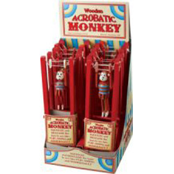 Vintage toy. Acrobatic Monkey